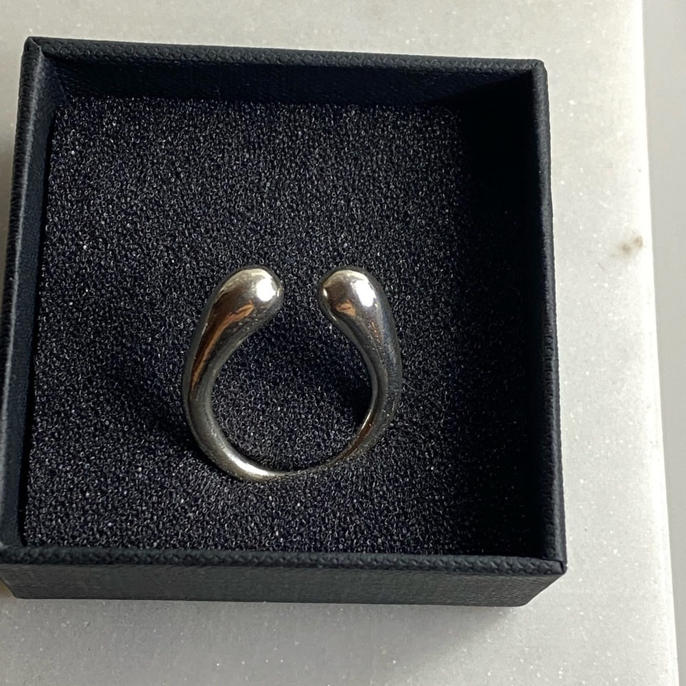 Adjustable sterling silver ring